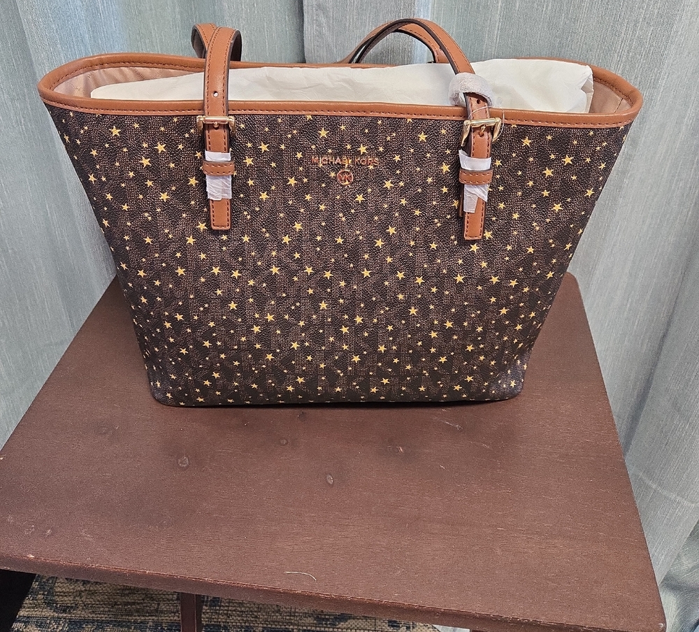 Michael Kors Dark Brown Star Tote